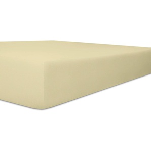 Spannbettlaken KNEER Easy-Stretch Top 40 Bettlaken B/L: 180-200 cm x 200-220 cm (1 St.), Jersey-Elasthan, 40 cm, beige Bettlaken Betttücher Laken optimaler Sitz