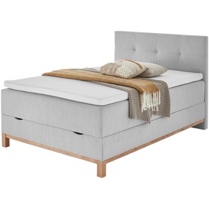 maison bleue Boxspringbett mit Bettkasten Mara ¦ grau
