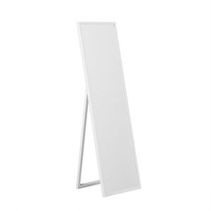 Stehspiegel Weiß 40 x 140 cm Kunststoff Rechteckig Modern Retro Stil