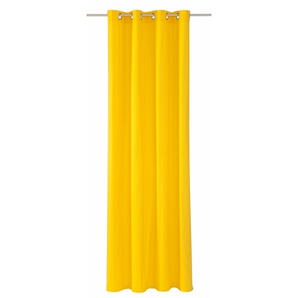 Vorhang TOM TAILOR DOVE Gardinen Gr. 245 cm, Ösen, 135 cm, gelb (zitrus, gelb) Gardinen nach Räumen Gardine