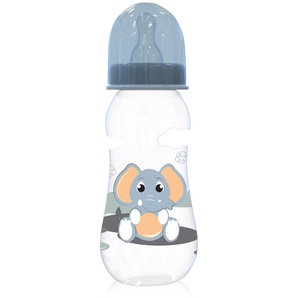 Baby Care Babyflasche 250 ml Tiere Silikonsauger Größe 0+ Schutzdeckel ab Geburt