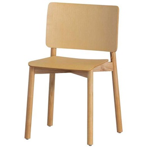Esstisch Stühle aus Esche und Schichtholz Skandi Design (2er Set)