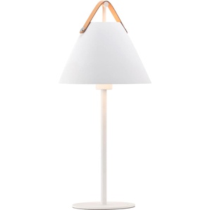 Tischleuchte DESIGN FOR THE PEOPLE Strap Lampen 1 flammig, Ø 25 cm Höhe: 55 cm, weiß Designer-Tischleuchte Designlampe Nachttischleuchte Tischlampe Nachttischleuchten Lampen