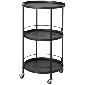 Servierwagen - schwarz - 75 cm - [45.0] | Möbel Kraft