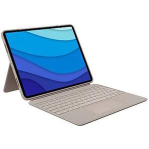 Logitech COMBO TOUCH Tablet-Tastatur sand geeignet für Apple iPad Pro 12,9 5. Gen (2021)
