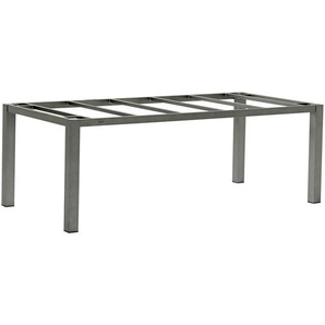 Zebra Süd Gartentischgestell , Grau , Metall , 210x74x100 cm , Esszimmer, Tische, Esstische, Tischsysteme