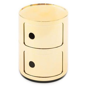Kartell Container Componibili gold, Designer Anna Castelli Ferrieri, 40 cm