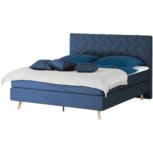 SKAGEN BEDS Boxspringbett  Weave ¦ blau