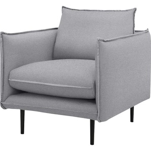 Sessel INOSIGN Somba Gr. Filzoptik, B/H/T: 90 cm x 88 cm x 103 cm, grau Einzelsessel Sessel mit dickem Keder und eleganter Optik