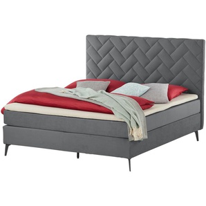 SKAGEN BEDS Boxspringbett  Weave ¦ grau