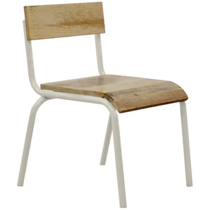 Kinderstuhl Original Kids Chair, weiß, Holz und Metall, von KidsDepot