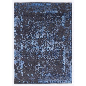 Musterring Orientteppich Soho Palis , Blau, Grau , Textil , Uni , rechteckig , 140 cm , in verschiedenen Größen erhältlich , Teppiche & Böden, Teppiche, Orientteppiche
