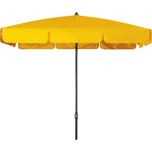 Rechteckschirm DOPPLER Standschirme , gelb Sonnenschirme UV-beständig, Maße: 185x120 cm