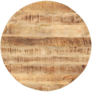 Tischplatte Massivholz Mango Rund 15-16 mm 50 cm