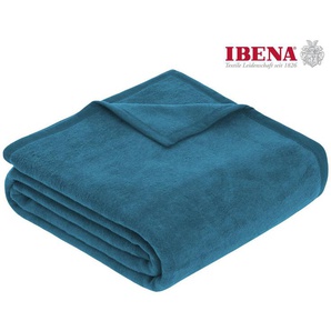 Wohndecke Luxus, IBENA, unifarbenes Design, Kuscheldecke