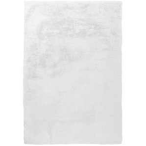 Teppich aus Kunstfell Weiß