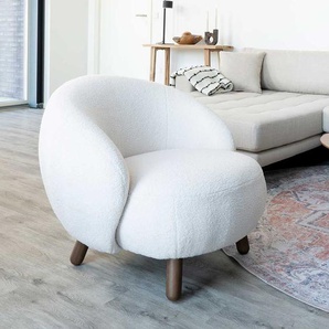 Lounge Sessel in Offwhite Skandi Design