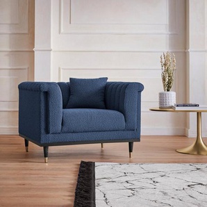 Guido Maria Kretschmer Home&Living Cocktailsessel Chamby New, im Bouclé-Strukturbezug mit Steppung im Lehnenbereich