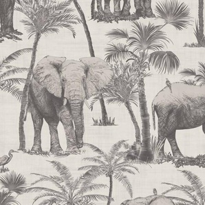 DUTCH WALLCOVERINGS Tapete Elephant Grove Anthrazit