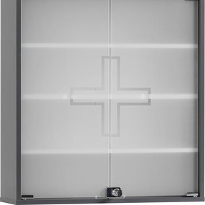 Schildmeyer Medizinschrank Wido, Breite 64 cm B/H/T: 64,2 x 71,4 19,6 cm, 2 grau Apothekerschränke Küchenschränke Schränke