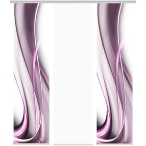 Schiebevorhang Set 3tlg. | lila/violett | 60 cm | 245 cm |
