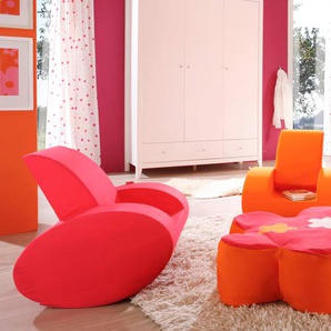 Sessel HOPPEKIDS Gr. Baumwollbezug, B/H/T: 60 cm x 66,5 cm x 58 cm, pink Kinder Kindersessel Kinderzimmerdekoration Sessel Schaukelstuhl in 2 Farben