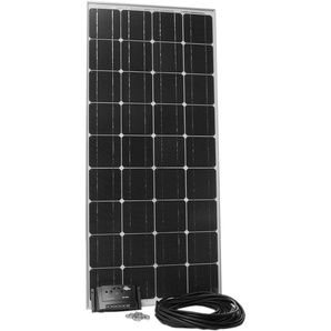 SUNSET Solarmodul Stromset AS 180, 180 Watt, 12 V Solarmodule für Gartenhäuser oder Reisemobil silberfarben Solartechnik