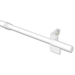 Klemmstange Weiß / ausdrehbare Gardinenstangen ohne Bohren 10/8 mm Ø Fina, 30-50 cm