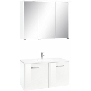 HELD MÖBEL Badmöbel-Set »Ravenna«, (2-St), Breite 90 cm, Spiegelschrank und Waschtisch