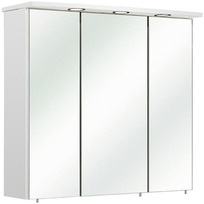Carryhome Spiegelschrank , Metall , 6 Fächer , 75x72x20 cm , Typenauswahl , Badezimmer, Badezimmerspiegel, Spiegelschränke