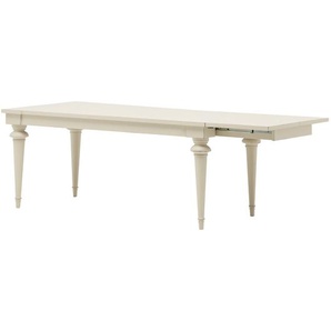 Maison Belfort Esstisch Azjana Massivholz Pinie Ausziehbar Hellbeige 182x76x90 cm (BxHxT) Landhaus für 8-10 Personen