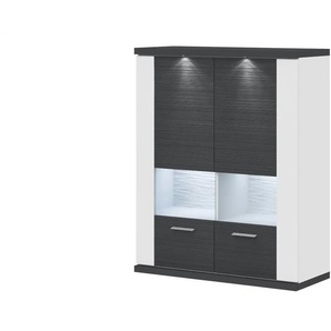 Primo Hängevitrine   Titan - grau - 106 cm - 130 cm - 42 cm | Möbel Kraft