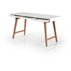 MCA Schreibtisch, Weiß, Holz
