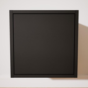 Hängeschrank Schwarz - Moderner Wandschrank: Türen in Schwarz - 41 x 41 x 34 cm, konfigurierbar