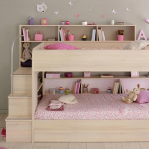 Jugendzimmer-Set PARISOT Bibop Schlafzimmermöbel-Sets Gr. Mit Bettschubkasten, braun (akazienfarben) Kinder Komplett-Kinderzimmer Schlafzimmermöbel-Sets