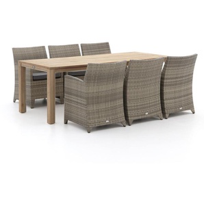 Forza Barolo/ROUGH-S 220 cm Gartenmöbel-Set 7-teilig