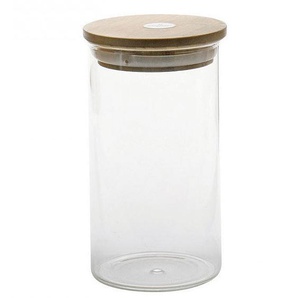 ZELLER Vorratsglas mit Bamboodeckel - 1 Liter