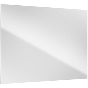 Spiegel Badezimmer weiß SOFIA-107 mit Aluminiumkante, B/H/T: ca. 76/60/2 cm