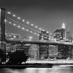 Komar Fototapete Brooklyn Bridge, glatt, Motiv, (Packung, 1 St., 400 x 140 cm (Breite x Höhe), Vlies, Wand