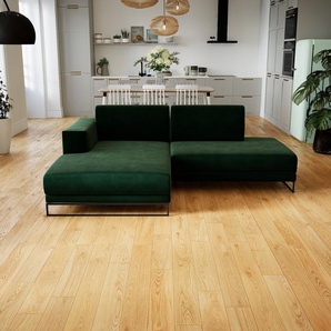 Sofa 2-Sitzer Samt Tannengrün Samt - Elegantes, gemütliches 2-Sitzer Sofa: Hochwertige Qualität, einzigartiges Design - 224 x 75 x 162 cm, konfigurierbar
