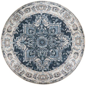 Orientteppich rund 200 cm Durchmesser Vintage Look
