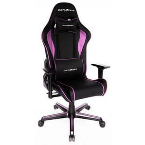 DXRacer Gaming Stuhl Racer Modell P, OH-PG08-NP schwarz, rosa, schwarz Kunstleder