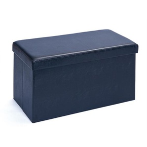 Faltbare starre Box mit schwarzem Kunstlederbezug