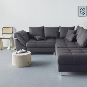 COLLECTION AB Polstergarnitur Joseli, (Spar-Set), Ecksofa und Hocker, Recamiere links oder rechts montierbar