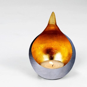 Lambert Windlicht Kerzenhalter Caldera (1 St), aus Eisen, gebürstet