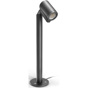 steinel LED Gartenstrahler »SPOT WAY N ANT«, Tageslichtsensor, LED wechselbar, Warmweiß, Helligkeitssensor+GU10-Leuchtmittel, Warmweiß, Boden-Wegeleuchte