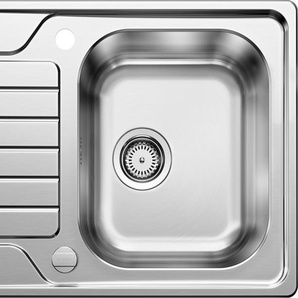 BLANCO Edelstahlspüle DINAS 45 S Mini Küchenspülen zum wechselseitigen Einbau geeignet , grau Küchenspülen