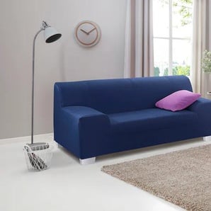 Polstergarnitur DOMO COLLECTION Amando Sitzmöbel-Sets Gr. H/T: 74 cm x 79 cm, Microfaser PRIMABELLE, ohne Funktion, blau Couchgarnituren Sets Sitzmöbel-Sets bestehend aus 2er- und 3er-Sofa