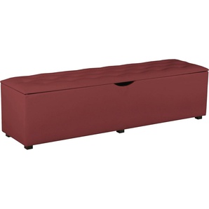 Places of Style Hockerbank »Knobbed«, Hockerbank mit Stauraum, Breite 120 cm und 160 cm