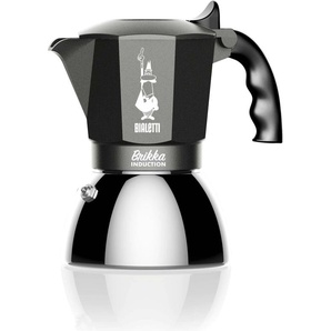 Espressokocher BIALETTI Brikka Kaffeemaschinen Gr. 4 Tasse(n), schwarz Espressokocher spülmaschinenfester Wasserkessel, 2-Schicht-Edelstahl, 4 Tassen